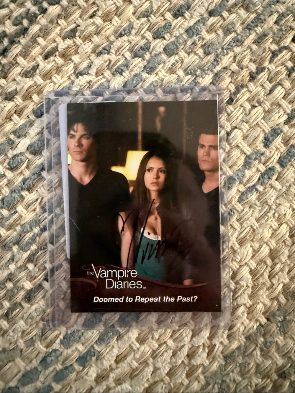 The Vampire Diaries signed trading card Nina Dobrev